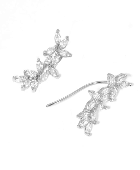 Cubic Zirconia Brass Earring