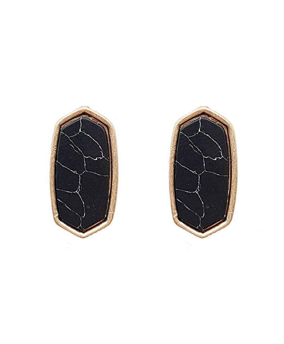 Natural Stone Post Earring