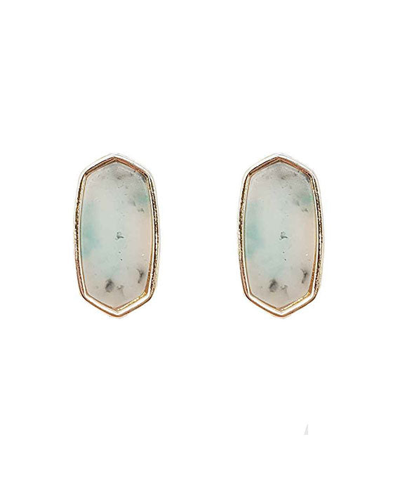 Natural Stone Post Earring