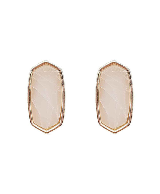 Natural Stone Post Earring