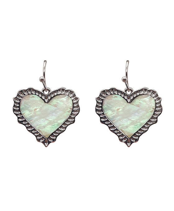 Heart Shell Post Earring