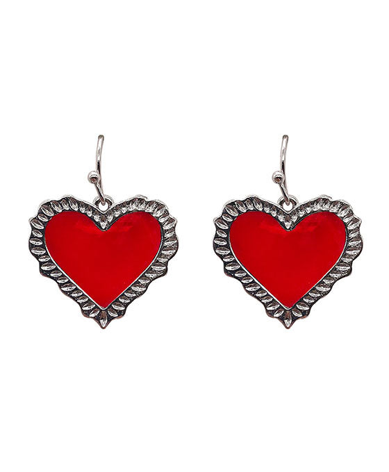 Heart Shell Post Earring