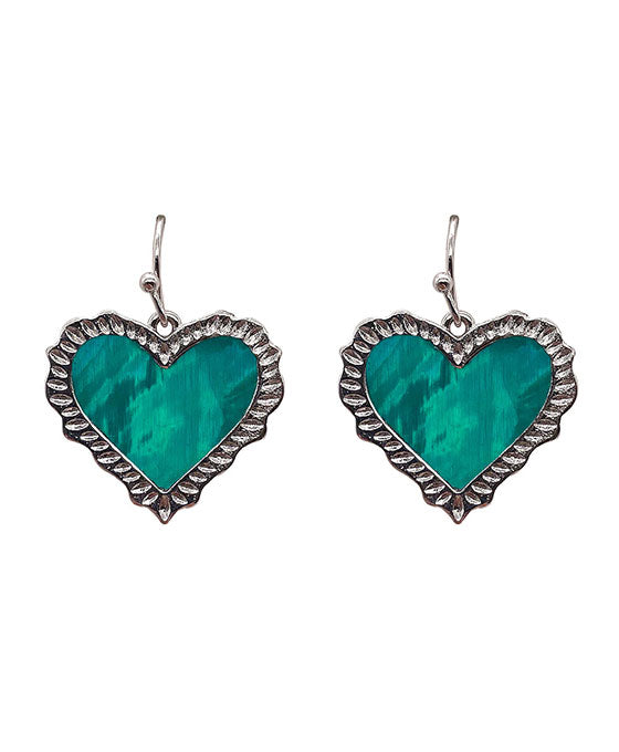 Heart Shell Post Earring