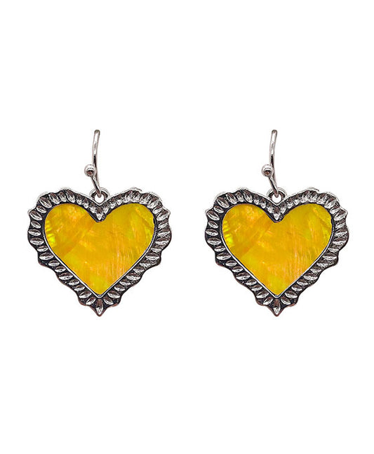 Heart Shell Post Earring