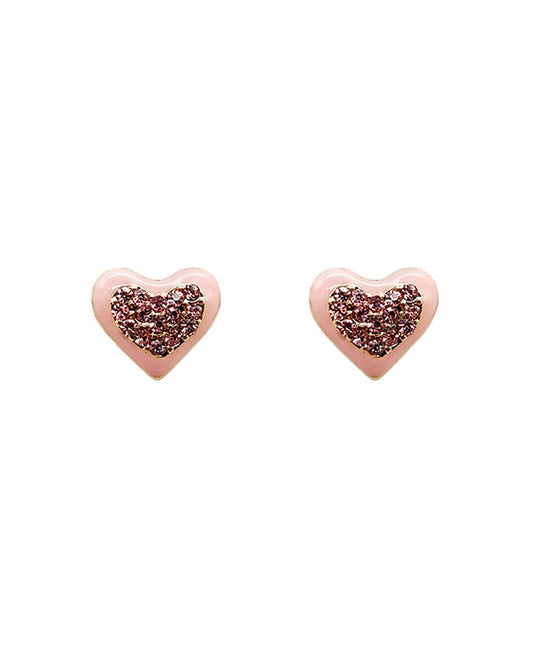 Heart Stone Post Earring