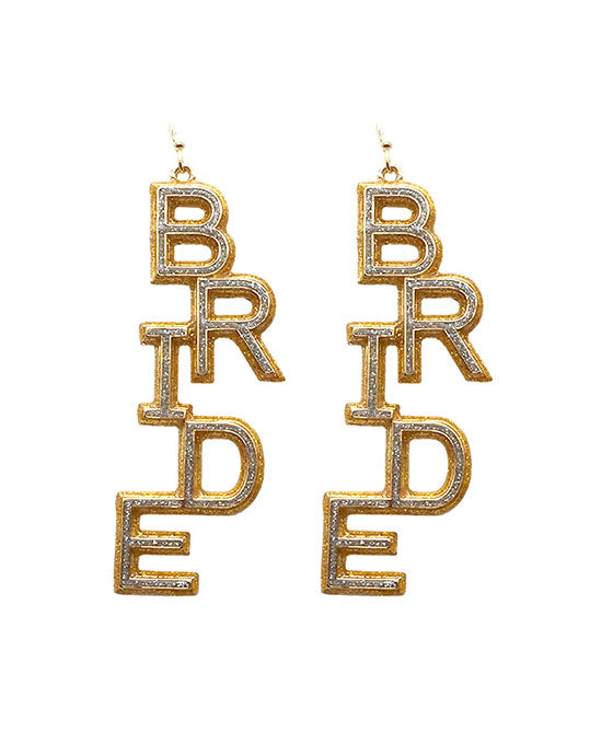 Bride Glitter Epoxy Earring