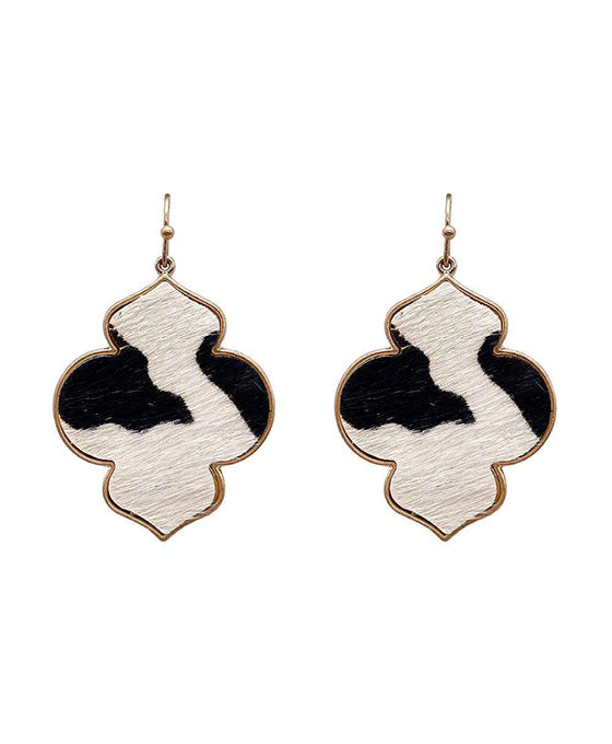 Animal Leather Earring