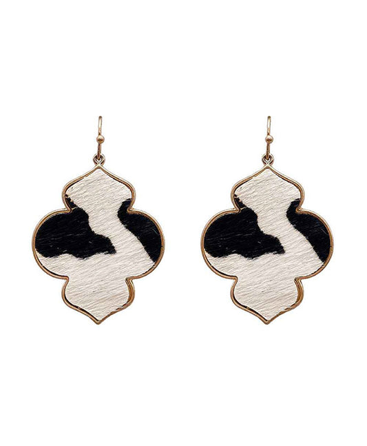 Animal Leather Earring