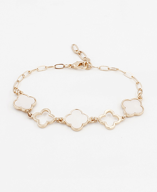 Clover Link Chain Bracelet