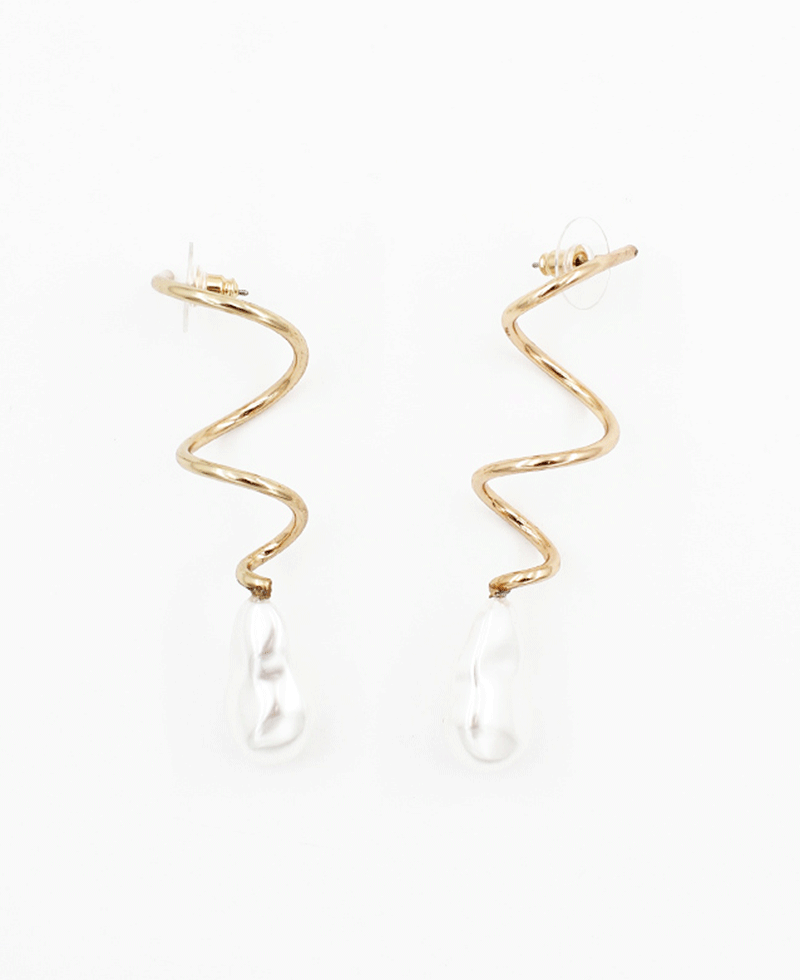 Twisted Spiral Earring