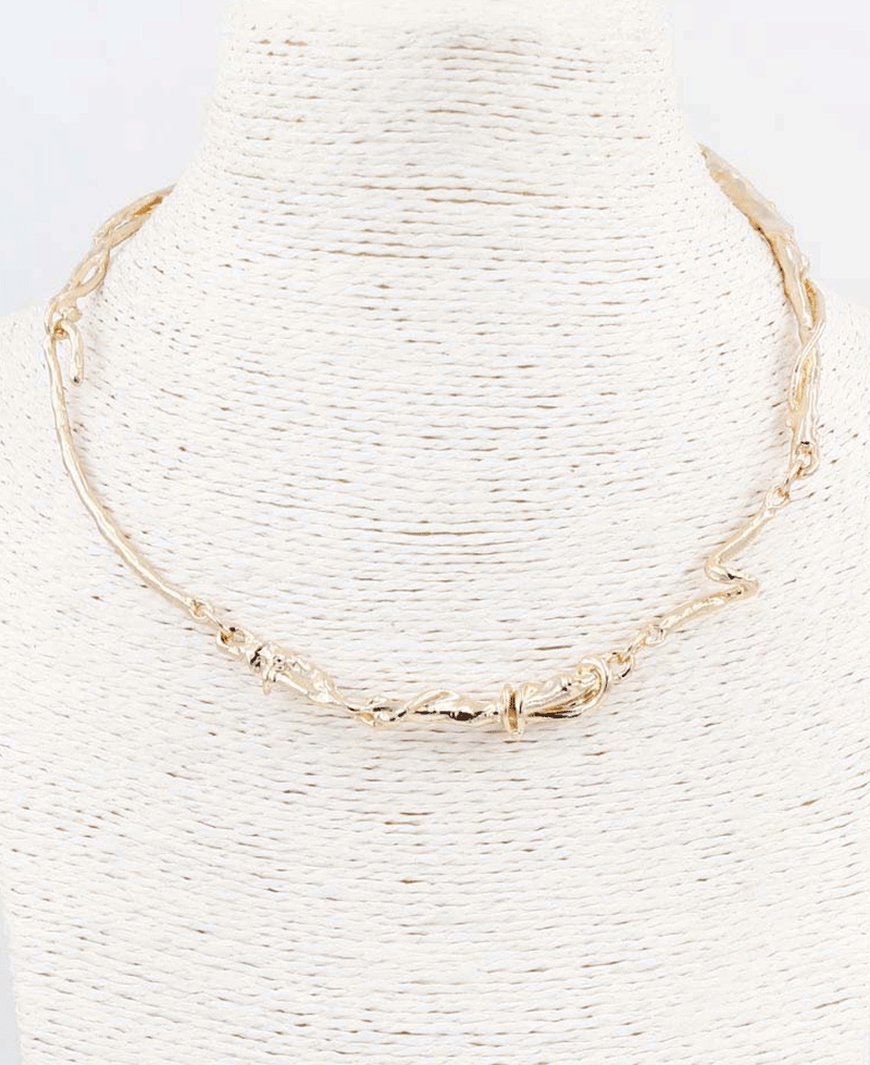 Wave Link Collar Necklace