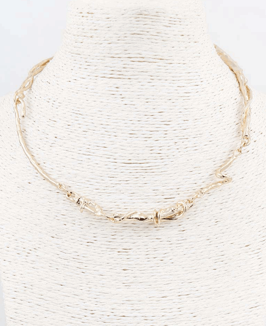 Wave Link Collar Necklace