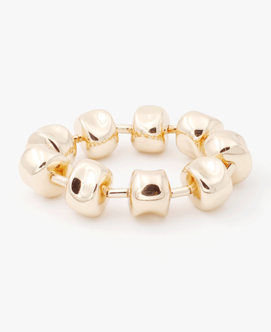 Polished Nugget Bead Stretch Bracelet