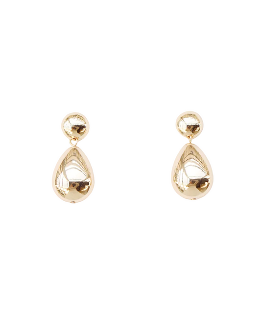 Polished Teardrop Drop Earring