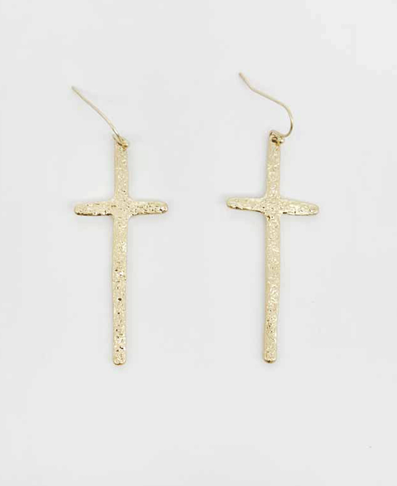 Cross Metal Earring