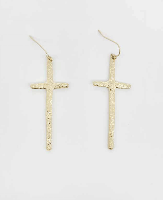 Cross Metal Earring