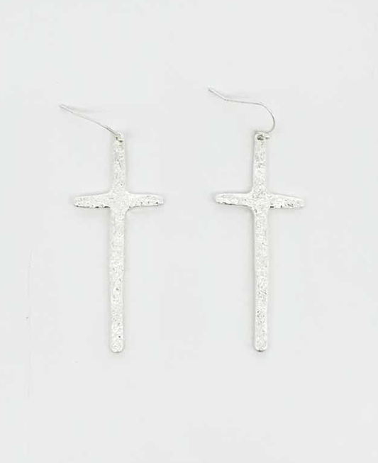 Cross Metal Earring