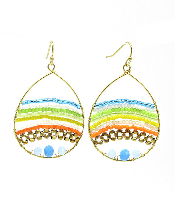 Teardrop Class Bead Earring