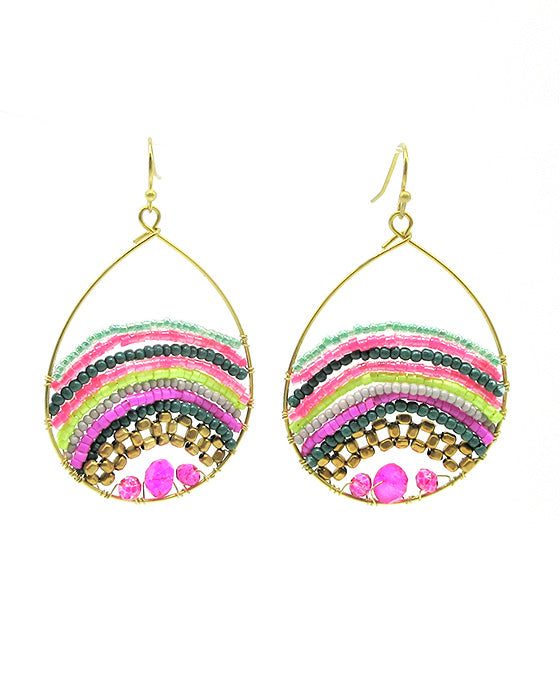 Teardrop Class Bead Earring