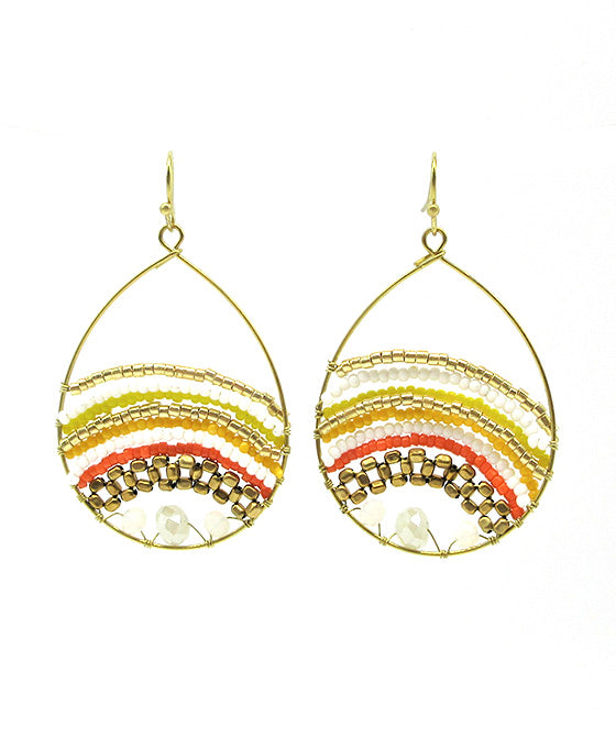 Teardrop Class Bead Earring