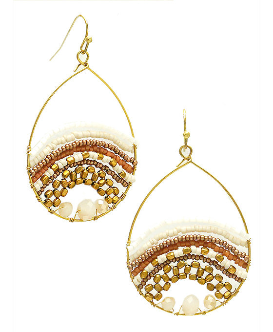 Teardrop Class Bead Earring