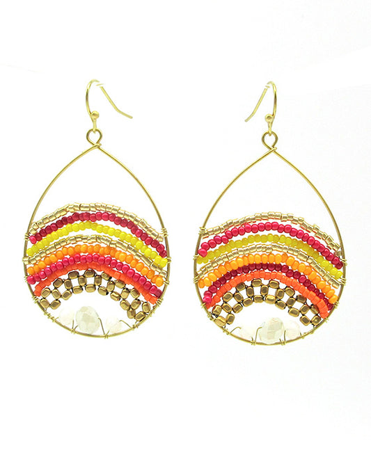 Teardrop Class Bead Earring