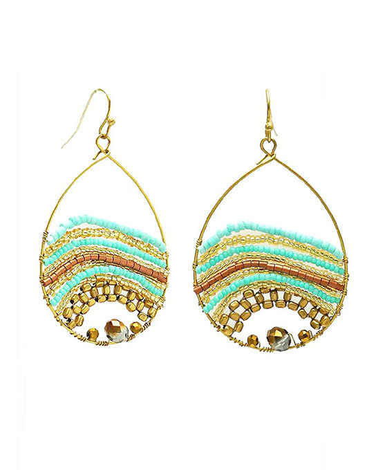 Teardrop Class Bead Earring