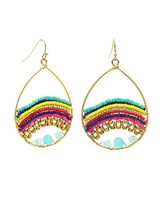 Teardrop Class Bead Earring