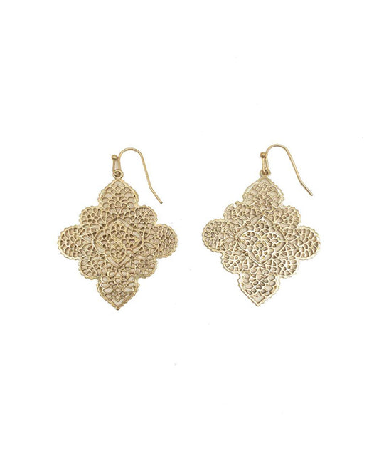 Diamond Filigree Earring