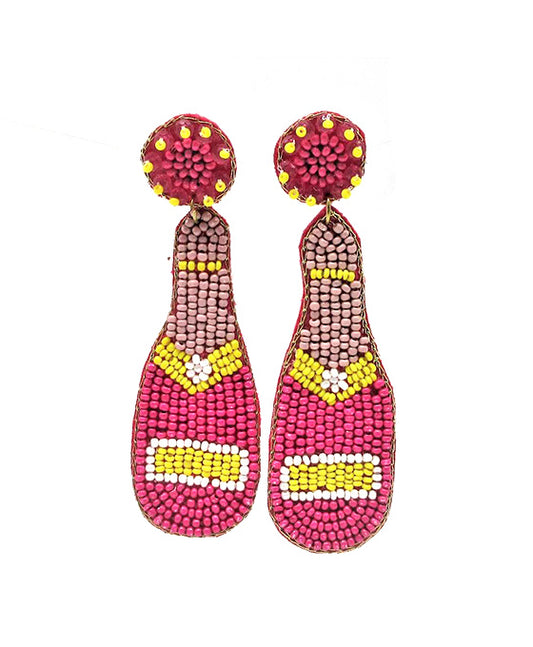 Beaded Bottle Earring