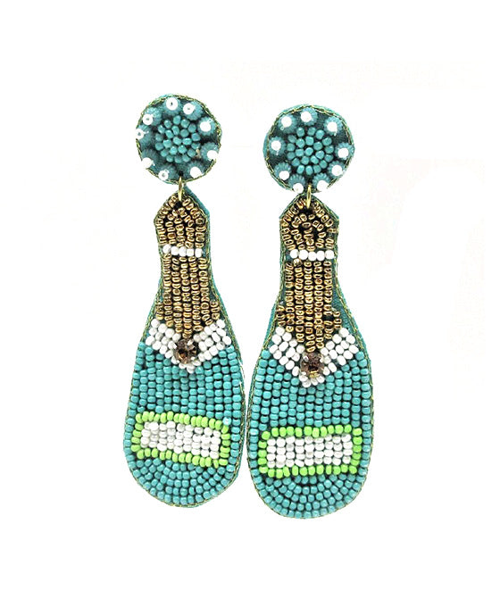 Beaded Bottle Earring