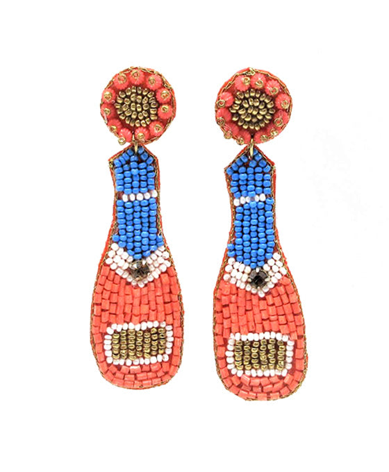 Beaded Bottle Earring