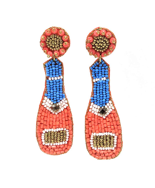 Beaded Bottle Earring