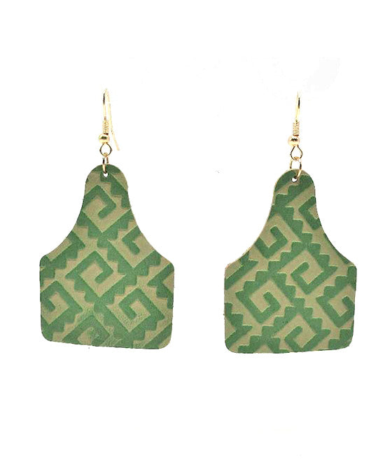 Bottle Shape Leather Earring