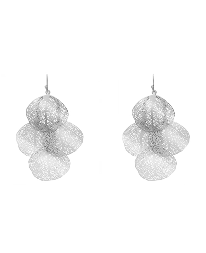 Filigree Leaves Earring - 2.25"