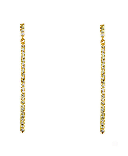 CZ Delicate Bar Dangle Earring