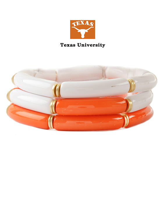 Acetate Pipe Gameday Stackable Elastic Bracelet
