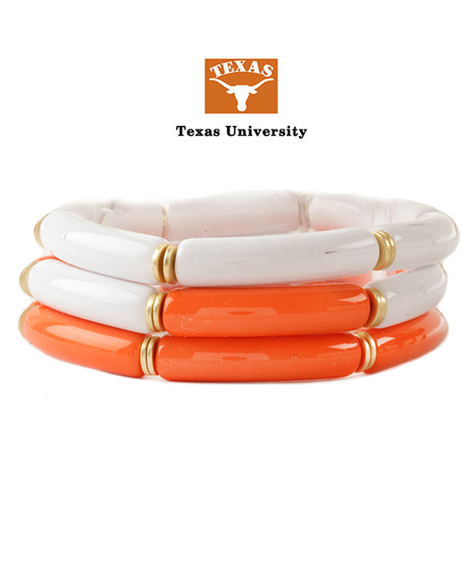 Acetate Pipe Gameday Stackable Elastic Bracelet