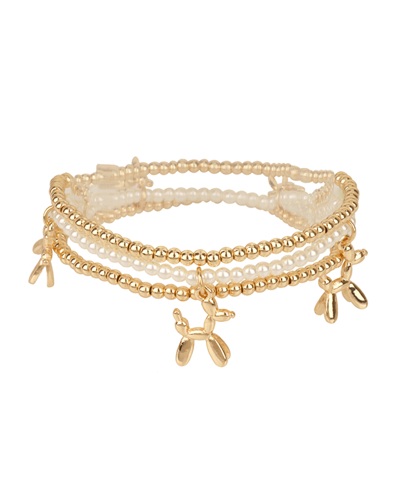 Pearl & CCB w/ Dog Bracelet