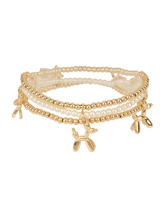 Pearl & CCB w/ Dog Bracelet
