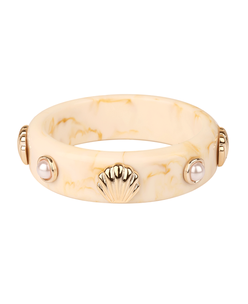Marble Sea Life Bangle Bracelet