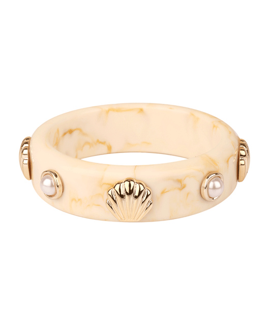 Marble Sea Life Bangle Bracelet