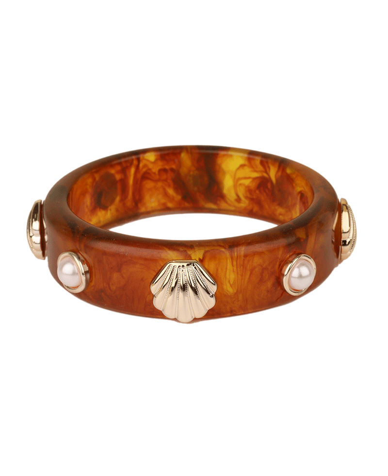 Marble Sea Life Bangle Bracelet