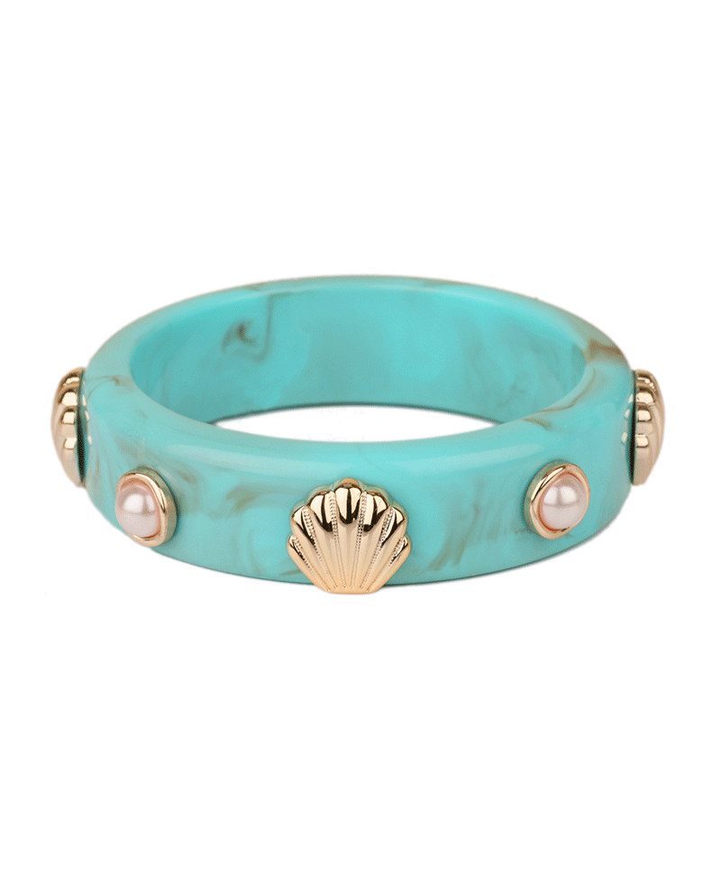 Marble Sea Life Bangle Bracelet