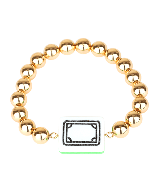 Plastic Mahjong CCB Elastic Bracelet