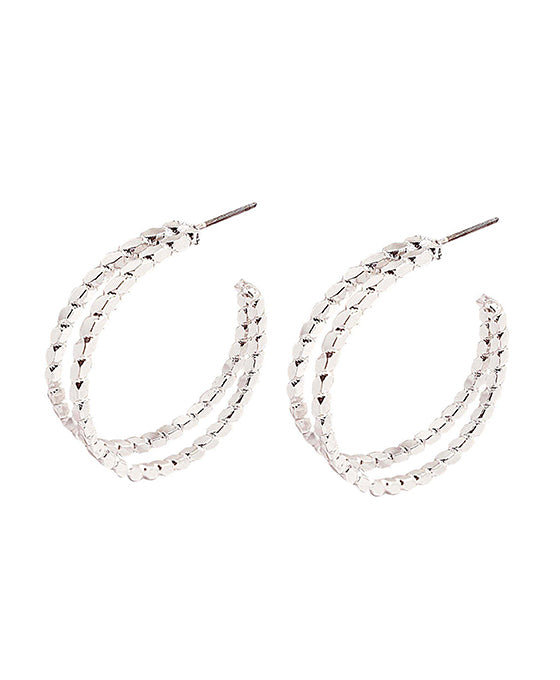Brass Hoop Earring