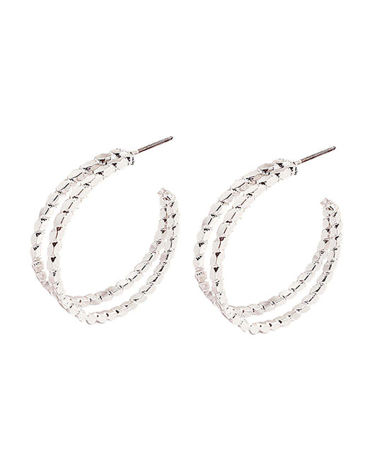 Brass Hoop Earring