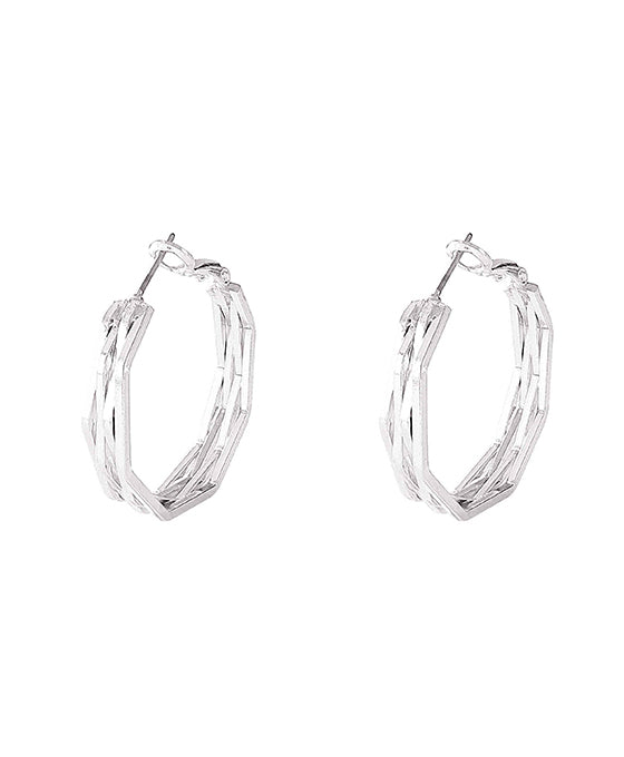 Brass Hoop Earring