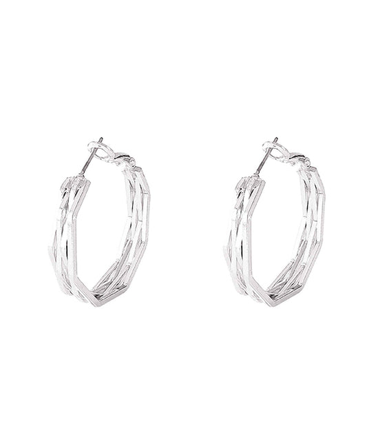 Brass Hoop Earring
