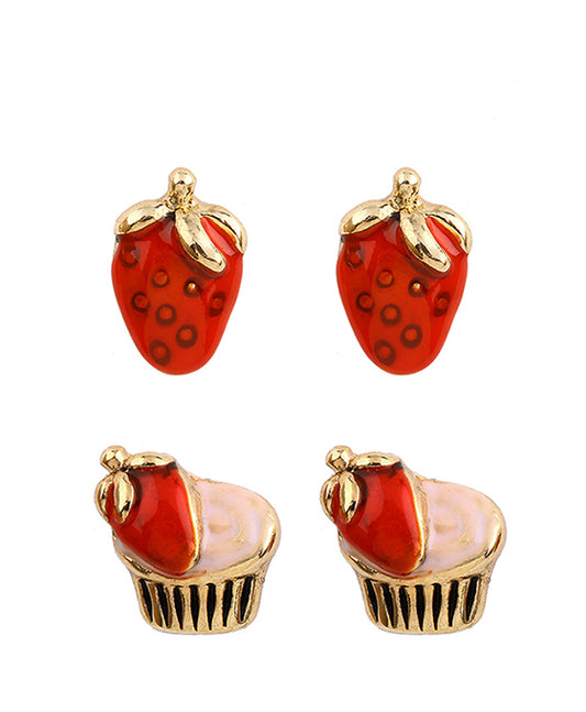 Epoxy 2 Pair Fun Post Earring